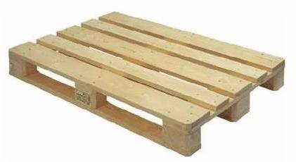 Brown Wooden Non Polished Rectangular Four Way Pallet, for Industrial Use, Size : Multisizes