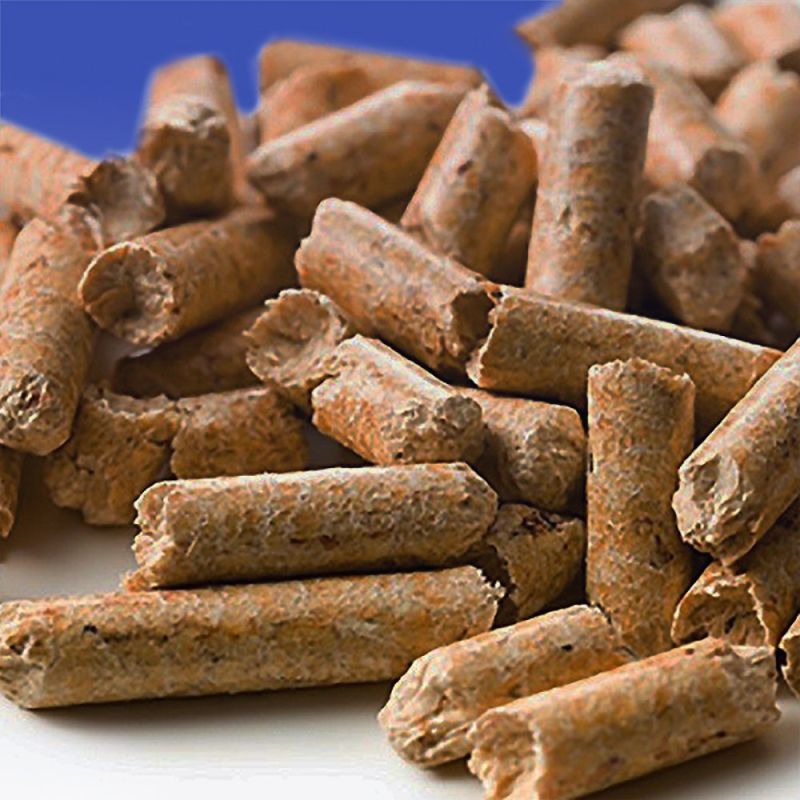 Cylindrical 8mm Biomass Wood Pellet, Color : Brown