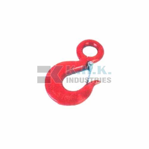 Red Paint Coating Mild Steel Eye Hooks, for Industrial, Size : Multisizes