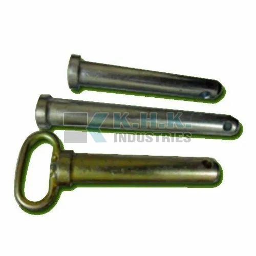 KHK Industries Silver Polished Mild Steel Tractor Hitch Pins, for Automobile, Size : Multisizes
