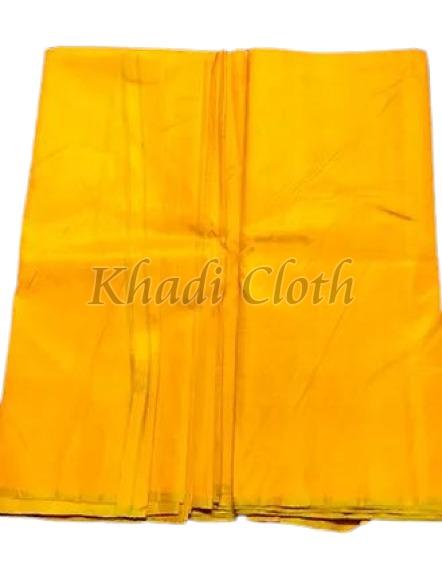 Yellow Mulberry Silk Fabric, for Making Garments, Packaging Type : Roll