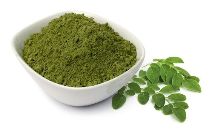 Light Green Organic Moringa Leaves Powder, For Medicines Products, Cosmetics, Style : Dried