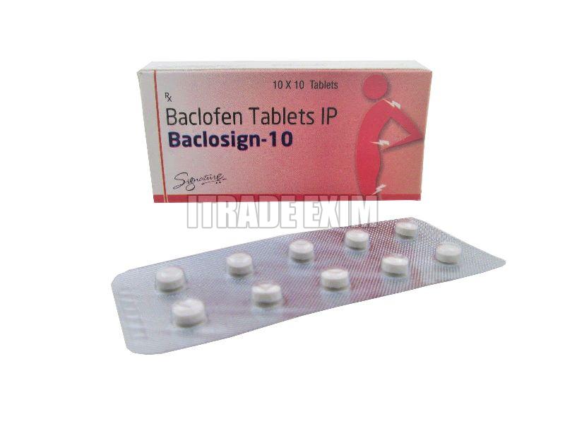 Aluminium Polished Baclosign 10mg Tablets, for ORAL