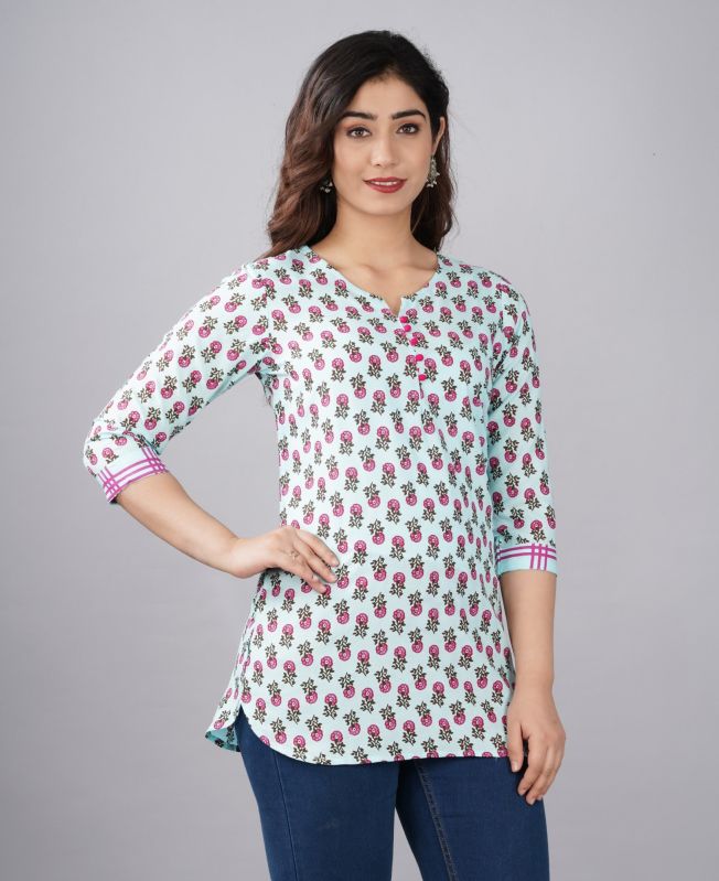 Ladies Cotton Short Kurti