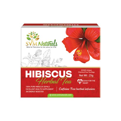 Svm Naturals Cut Leaves Hibiscus Tea, Shelf Life : 24 Months