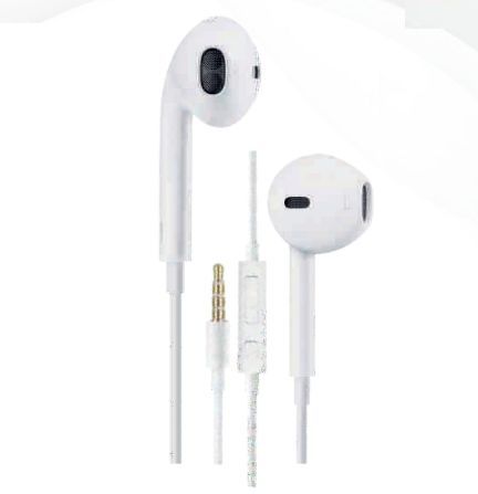 White 18KHz FC-HP101 Wired Earphone