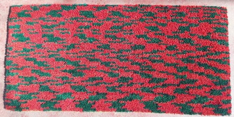 Fully Coir Multicolour Abstract Print Door Mats