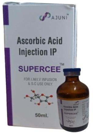 Liquid Ascorbic Acid Injection, for Hospital, Clinic, Purity : 99.9%