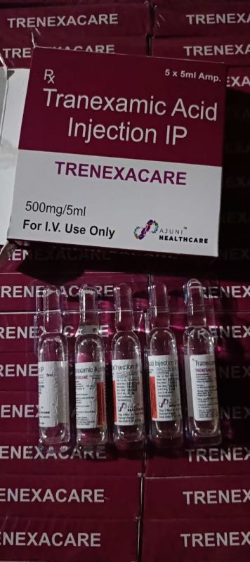 Tranexamic Acid Injection, For Clinical, Hospital, Clinical, Hospital, Packaging Type : Glass Bottle