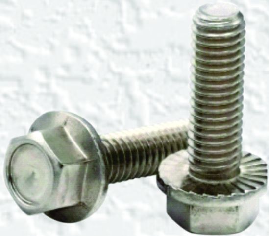 Mild Steel Hex Flange Bolt, for Corrosion Resistant, Color : Silver