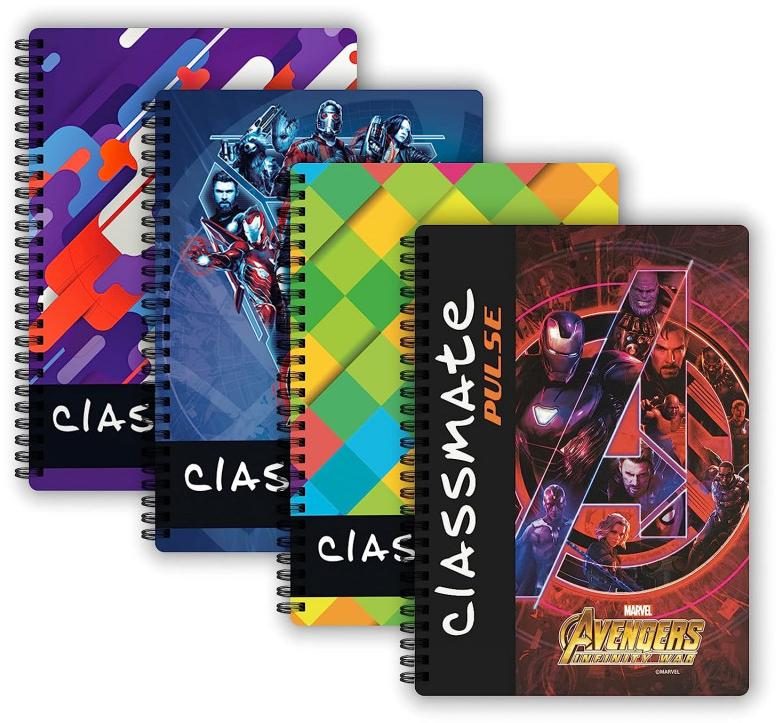 Rectangular Spiral Classmate Notebooks, for Office, School, Cover Material : Paper
