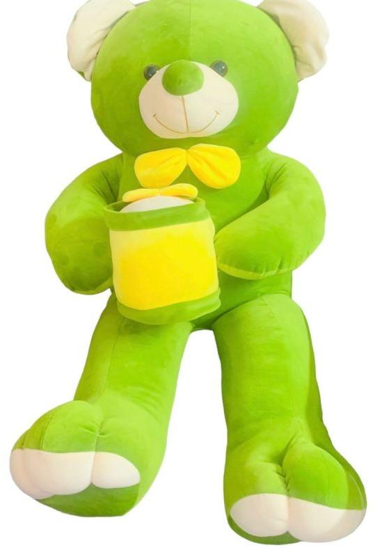 Green Big Teddy Bear Soft Toy, Packaging Type : Cartoon Box