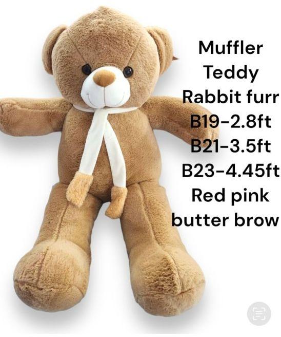 Brown Muffler Teddy Bear Soft Toy, Packaging Type : Cartoon Box