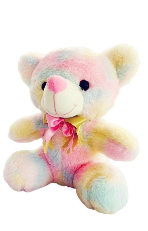 Multicolor Sitting Teddy Bear Soft Toy, Packaging Type : Cartoon Box