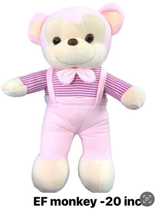 Pink Plush Teddy Bear Soft Toy, Packaging Type : Cartoon Box