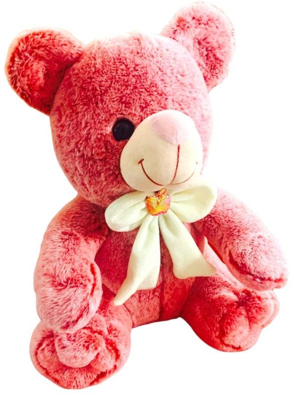 Pink Sitting Teddy Bear Soft Toy