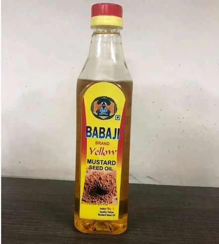 Babaji Brand Yellow Mustard Seed Oil, for Cooking, Packaging Type : Plastic Bottle