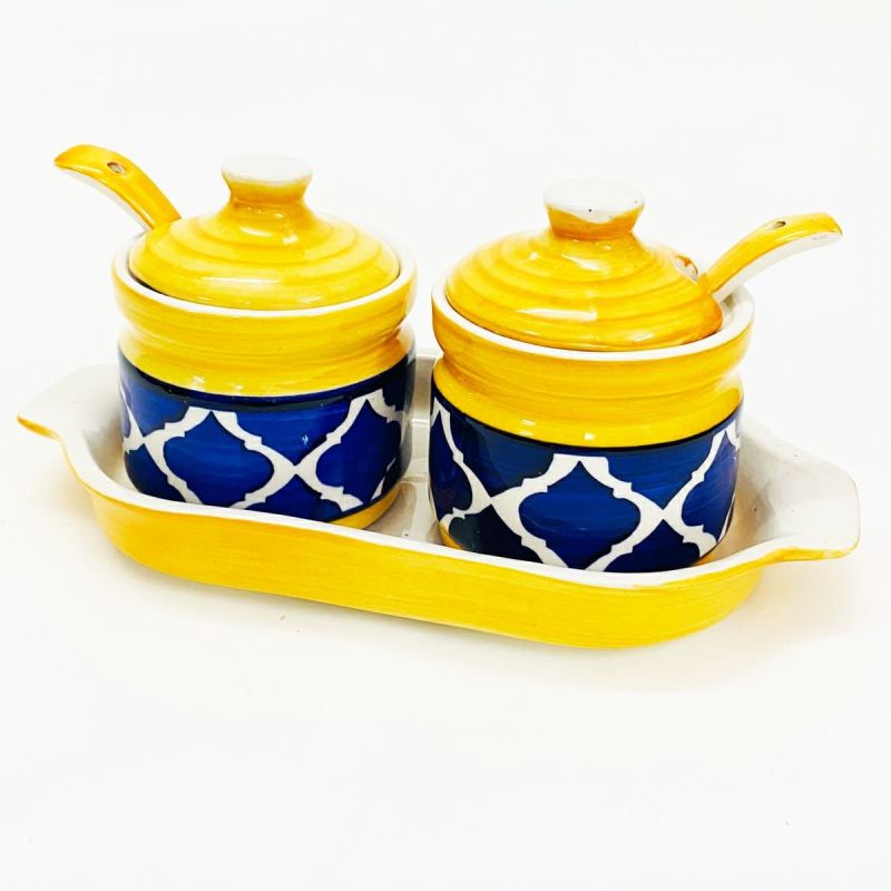 Ceramic Pickle Jar Set