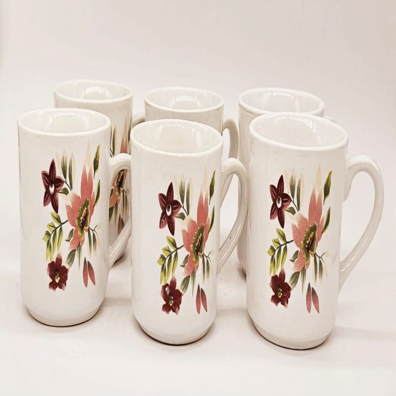Polished Printed Fancy Ceramic Tea Cup, Size : Standard