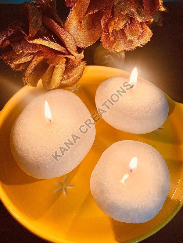 Multicolor Pebble Candles, for Decoration, Speciality : Smokeless, Attractive Pattern, Stylish Design