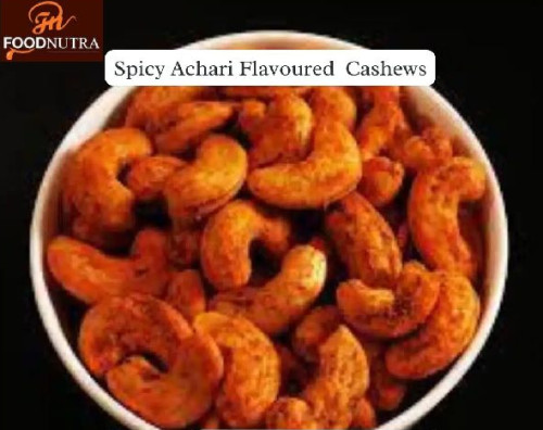 Spicy Achari Flavoured Cashews, Certification : ISO 9001:2008 Certified