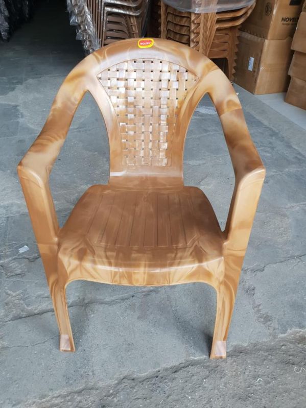 Brown Cello Plastic Chair, for Home, Garden, Colleges