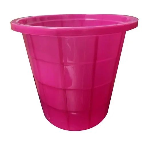 Pink Plastic Dustbin