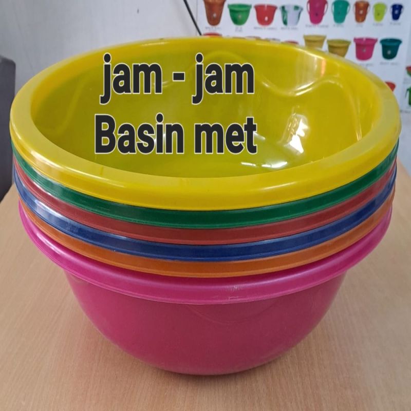 Plain Polished Plastic Jam-Jam Basin, Size : Standard