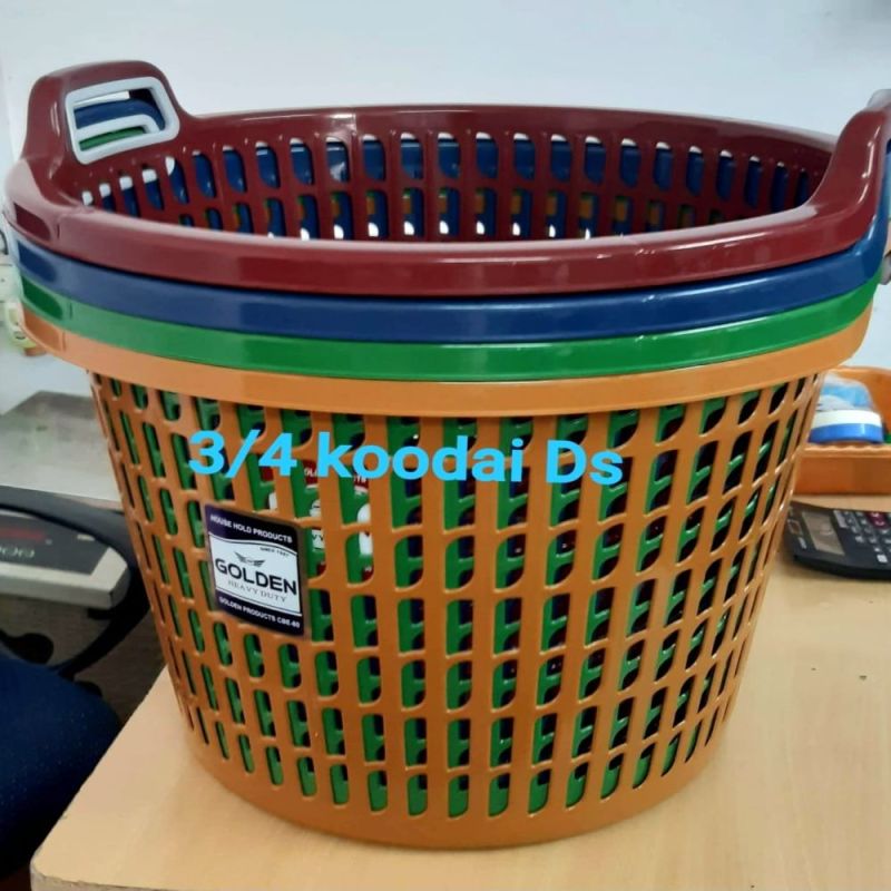 Round Polished Plastic Multipurpose Baskets, Size : Standard