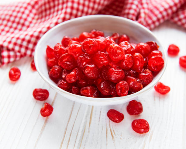 Oval 250gm Dry Red Cherry, for Human Consumption, Taste : Sweet