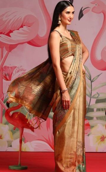 Ethnic Motifs Printed Bagh Saree