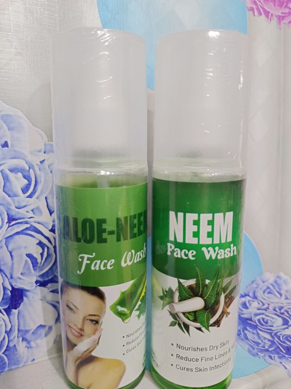 Grey Aloevera Juice facewash, Packaging Type : Plastic Bottle