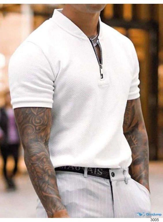 Mens Plain White Half Sleeves T-Shirt, Size : Small to XXL