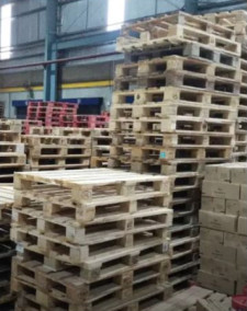 Non Polished industrial wooden pallets, Size : 1000X800mm, 1200X1000mm, 1500X1200mm