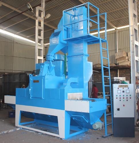 Manual paver block shot blasting machine