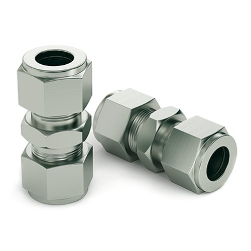 Silver Stainless Steel Polished Union Connector, for Fitting Use ...