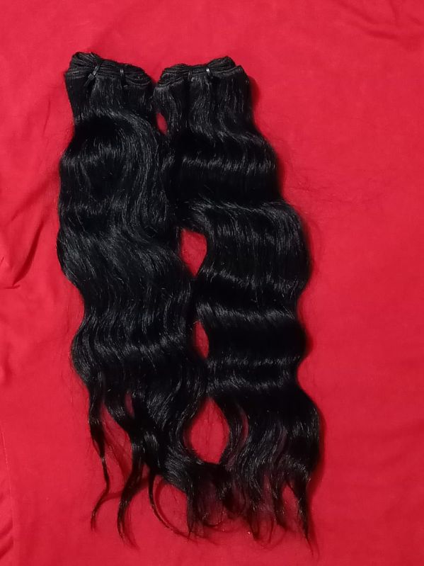 Brownish Human Hair Weft, for Parlour, Personal, Gender : Female