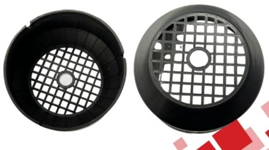 Black 3 Cut Plastic Fan Cover, Shape : Round