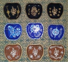 Paper Mache Handicraft Plates, for Decoration, Gifting, Size : Standard
