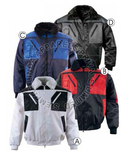 Full Sleeves 4 Pockets Pilot Jacket, Size : M, XL, XXL