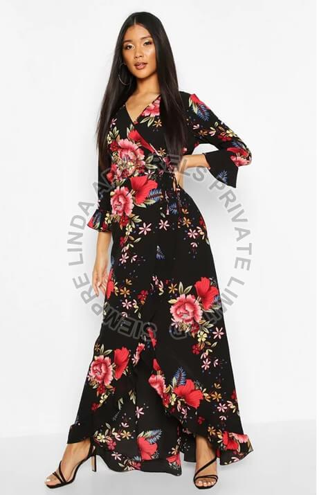 Ladies Printed One Piece Dress, Occasion : Party Wear