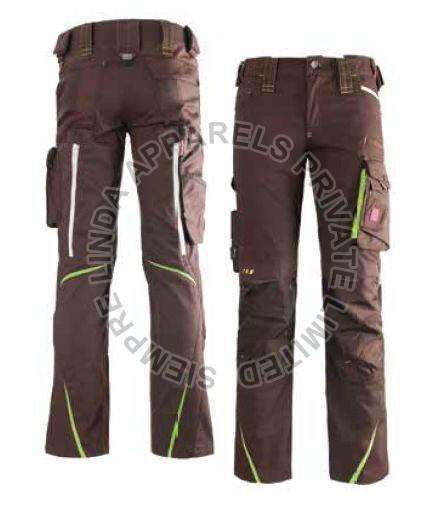Regular Fit Mens Brown Cordura Workwear Trouser, Speciality : Attractive Designs, Breathable