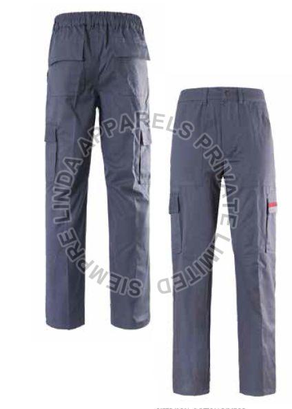 Mens Grey Industrial Pant, Technics : Attractive Pattern