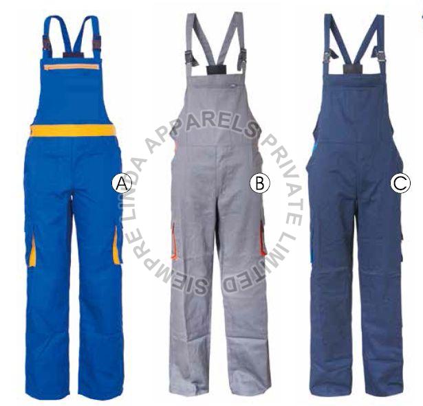 Plain Polyester Mens Working Bib Trouser, Speciality : Attractive Designs, Breathable, Anti-Shrink