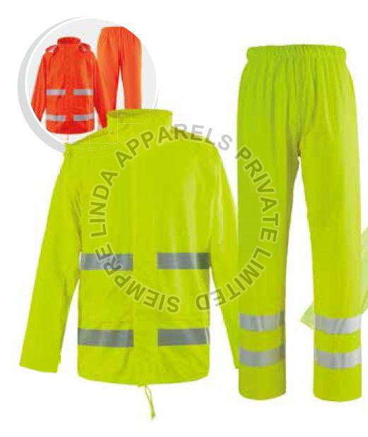 PU Neon Industrial Rain Suit, Feature : Comfortable, Shrink Resistance, Water Proof