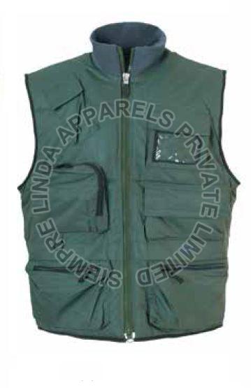 Taslan PU Coated Fabric Bodywarmer Vest, Gender : Male