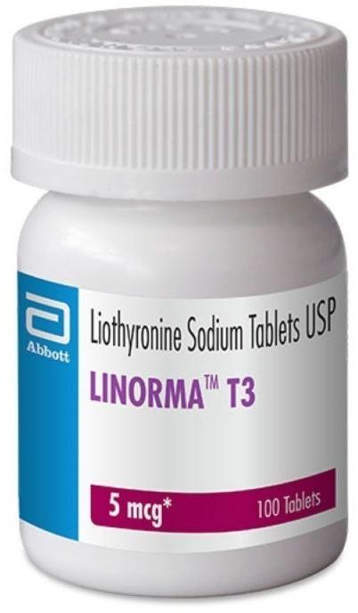 Liothyronine sodium 5 Mcg (T-3), Purity : 99%