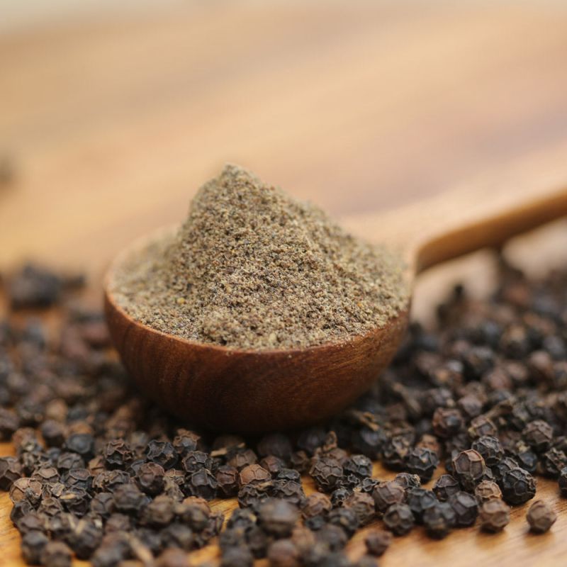 Raw Organic Black Pepper Powder, For Cooking, Grade Standard : Food Grade