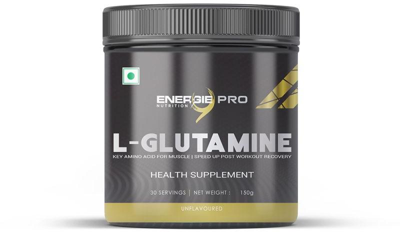 Energie9 Pro L-Glutamine Unflavored Health Supplement, Packaging Type : Plastic Jar