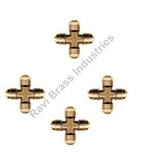 Polished Brass 4 Way Cross, Style : Common